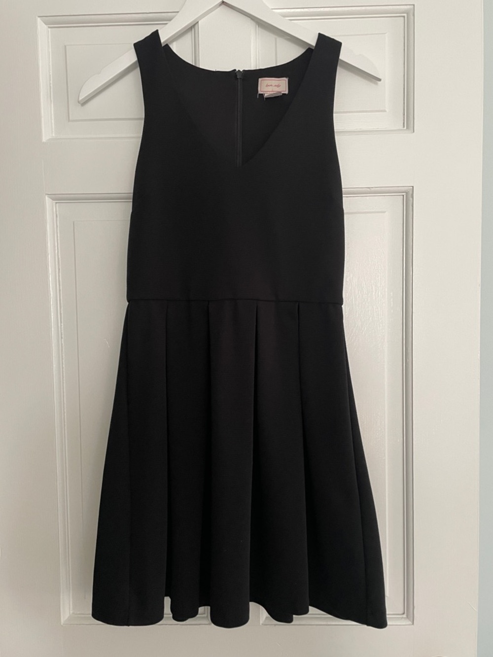 love...ady Black Sleeveless Fit & Flare Dress